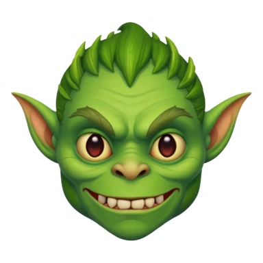 a goblin with a body sticker