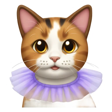 Calico cat in a tutu sticker