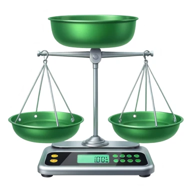 Scales with Green Pans sticker
