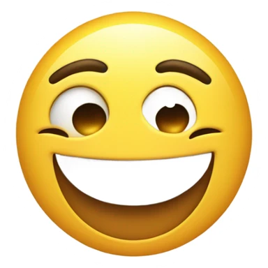 A winking emoji mixed with a heart eyes emoji  sticker