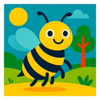 Bee sticker