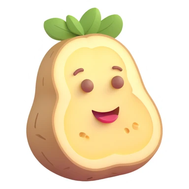 sliced potato sticker