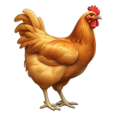 Poulet qui mange du poulet sticker