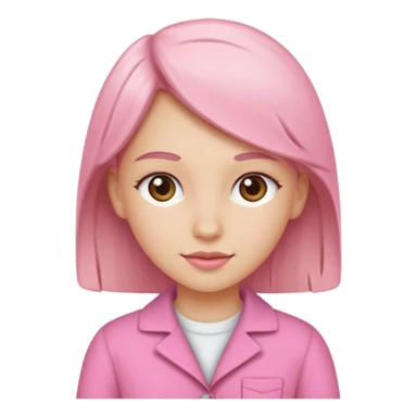 pink craft girl  sticker