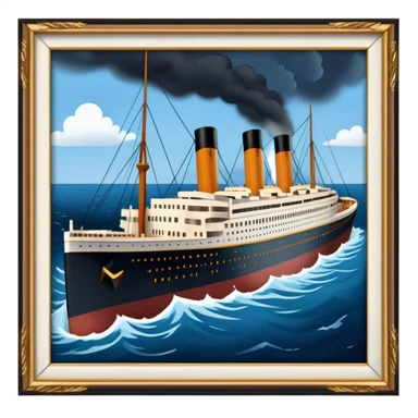 titanic catastrophe sticker