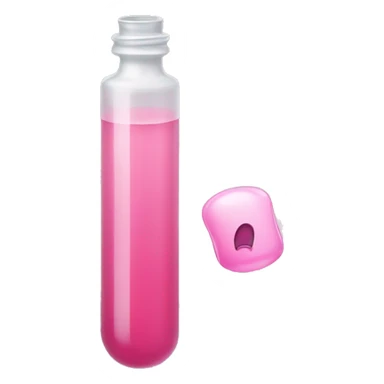 Cute pinkish vial of Botox  sticker