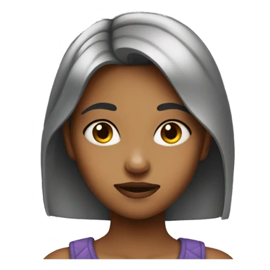 A girl with a scar on her face sticker