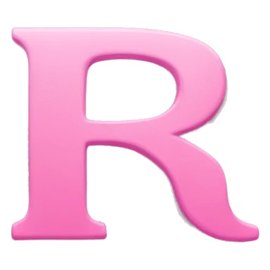 pink letter r sticker