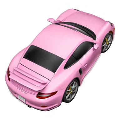Pink porshe sticker