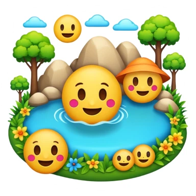 Create an emoji for an ecosystem day, for a VC firm, think fun event sticker