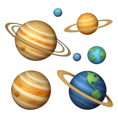 planets and stars with geometric lines and calculation marks, math diagram style sticker