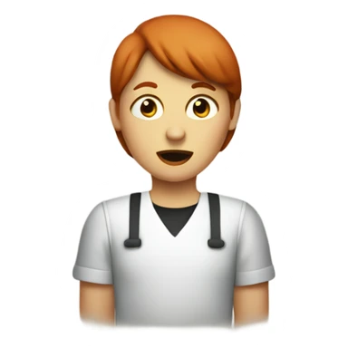 Time out sign by redheaded woman sticker