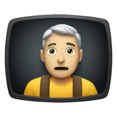 Person watching a film sticker