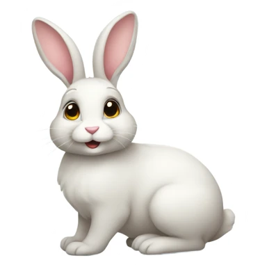 Lovable bunny  sticker