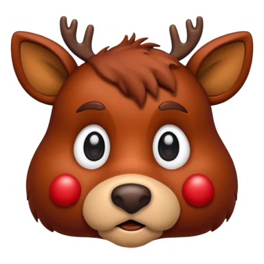 sad rudolph sticker