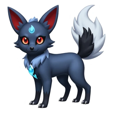 Poochyena-Zorua-Absol-Umbreon-fusion (full body) sticker