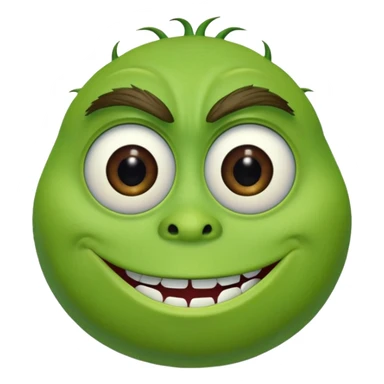 Mike Wazowski (one eye) from the Monsters Inc. Pixar movie sticker