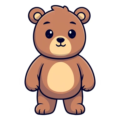 lean bear man sticker