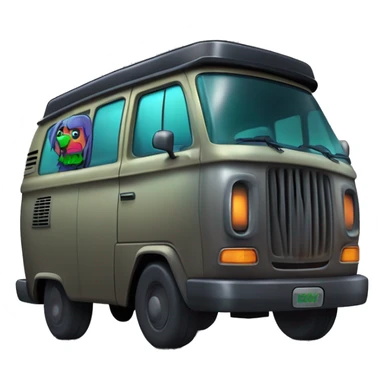 Tonka Toys Darth Vader’s and Scooby Doo’s, Velma, Shaggy, Daphne, and Fred’s mystery machine ghost hunters van sticker