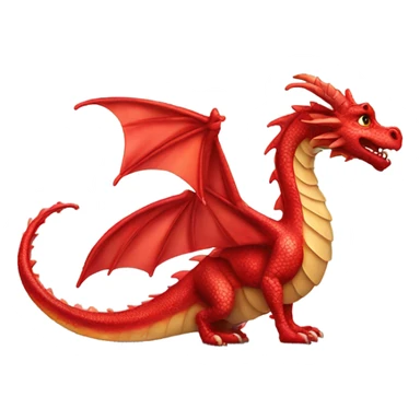 dragón Red throwing a kiss sticker