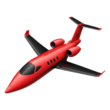 red and black learjet sticker