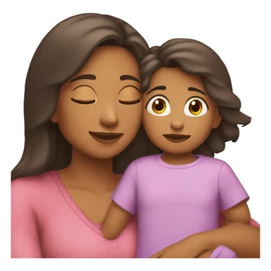 abrazo mama hija sticker