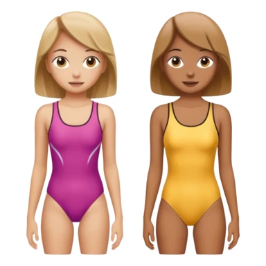one-piece swimsuit for girl  sticker