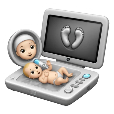 "Baby ultrasound sticker