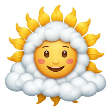 Sunny Cloud, with happy sun sticker