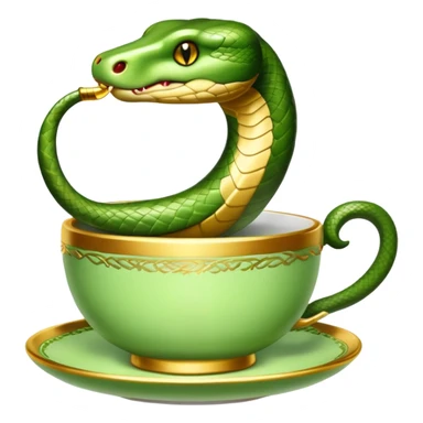 snake drink tea sticker