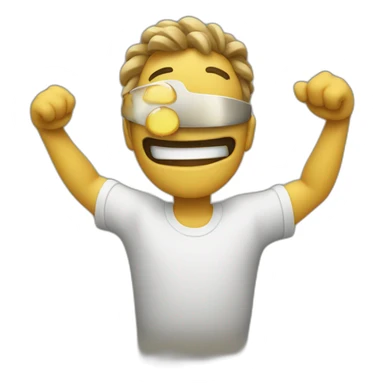 Personne qui fait un dab sticker