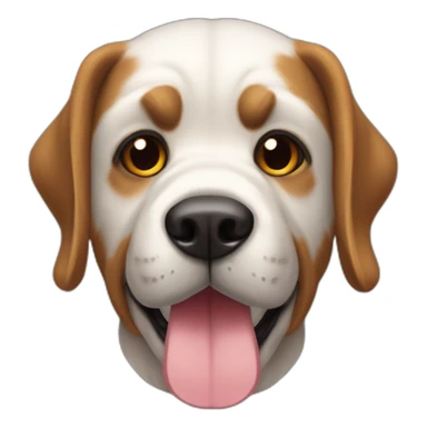 Perro riéndose sticker