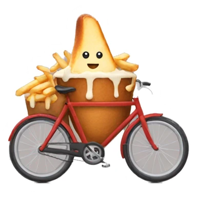 POUTINE SUR UN VELO sticker