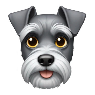 Perro schnauzer gris  sticker