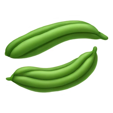 Sleepy green bean sticker