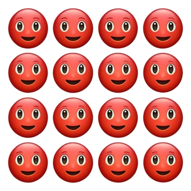 Emojis rojos sticker