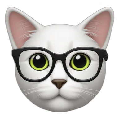 Stefan hoffmann glasses cat sticker
