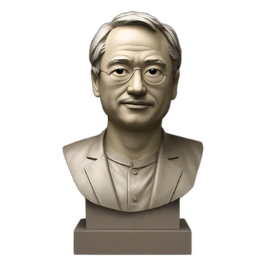 3d Satoshi Nakamoto Bust Budapest, Hungary sticker