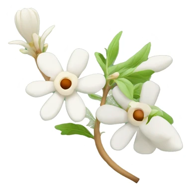 Ashwagandha plant and flower sticker