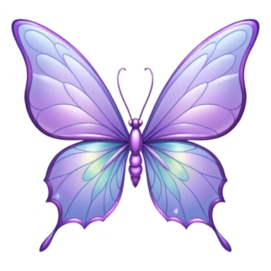Lilac fairy wings without butterfly sticker