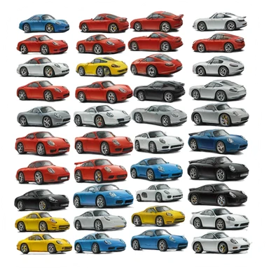 Easy porsche logo, clipart sticker