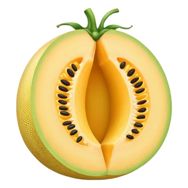 yellow melon uncut sticker