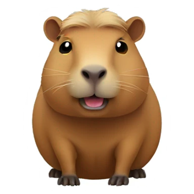 Holiday capybara  sticker