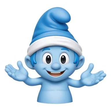 Smurf emoji sticker