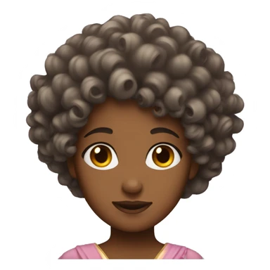 Curly hair princess  sticker