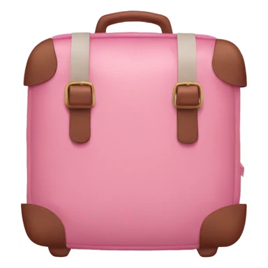 square Traveling bag  pink sticker