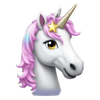 Sparkling unicorn sticker