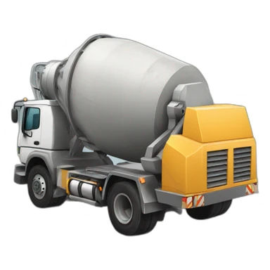 Concrete mixer sticker