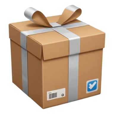 box normal package delivery sticker