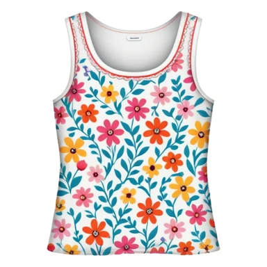 Floral women’s top sticker